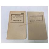 Two 1940 Field Manuals
