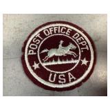 Vintage Felt Post Office Dept Patch