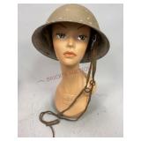 Rare Aluminum Civil Defense Helmet Japanese WWII