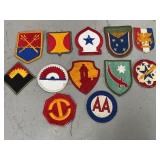 Assorted U.S. Army WWII Command Patches