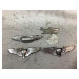 2 Sets of Balloon Pilot Wings