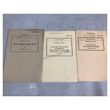 3 Different 1942 Artillery Training Manuals
