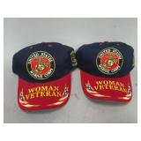 USMC Woman Veteran Caps