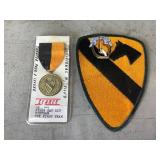 1st CAV Patch, 7th Cav Rgt Crest and Medal