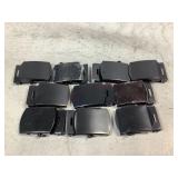 10 Steel Web Belt Buckles