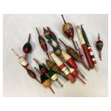 Assorted Vintage Wooden Fishing Bobbers/Floats