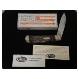 Case XX Bose Buffalo Horn Jig Tribal Lock Knife