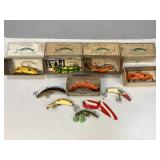 Assorted Vintage Flatfish Fishing Lures & More