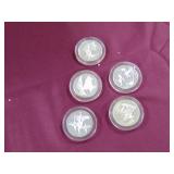 Sterling Franklin Mint Roberts Birds