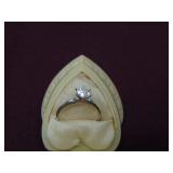 18k wihite gold w/1 carat diamond