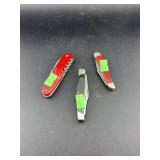 3 Little Pocket Knives