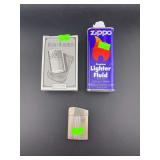 Pocket Hand Warmer and Zippo Lighter w/ Lighter Fluid
