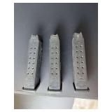 Lot of (3) Glock .40 S&W 15-Round Magazines