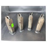Lot of (4) Ruger SR9 / SR40 9mm Pistol Magazines