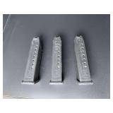 3 Glock OEM Magazines