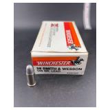 Winchester 38 S&W 145gr lead 45 cartridges