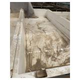 Used rectangular fiberglass aquaculture tank. Approximately  7’x18’x2’