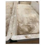 Used rectangular fiberglass aquaculture tank. Approximately  7’x18’x2’
