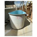 Used Fiberglass Aquaculture tank, 8ft x 2ft x 2ft
