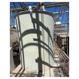 Used Rectangular fiberglass aquaculture tank, approximately 39’ X 10.5’ X 4’, with 2-tank filtration system
