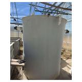 Used Rectangular fiberglass aquaculture tank, approximately 39’ X 10.5’ X 4’, with 2-tank filtration system