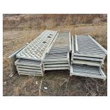 Menco, Galvanized foot walk,assembly, bridge 10ft x 2ft, 18 pcs