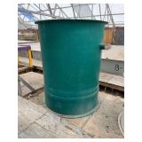 Fiberglass filtration tank. Approximately 6’x5’