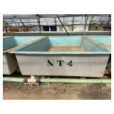Used Rectangular Aqua Culture Fiberglass Tank, 12ft x 6.5ft x 2ft