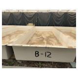 Used rectangular fiberglass aquaculture tank, approximately 18’ X 7’ X 2’.