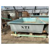 Used Rectangular Aqua Culture Fiberglass Tank, 12ft x 6.5ft x 2ft