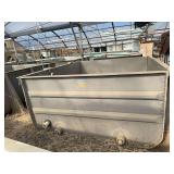 Used Fiberglass Aqua culture tank, 10ft x 9ft x 4ft