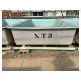 Used Rectangular Aqua Culture Fiberglass Tank, 12ft x 6.5ft x 2ft