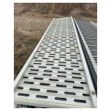 Menco, Galvanized foot walk,assembly, bridge 10ft x 2ft, 29 pieces