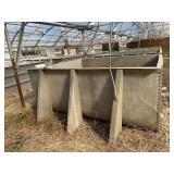 Used Fiberglass Aqua culture tank, 10ft x 9ft x 4ft