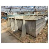 Used Fiberglass Aqua culture tank, 10ft x 9ft x 4ft