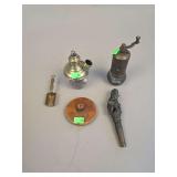 Brass pipe or incense paraphanaia spice grinder -Turkish