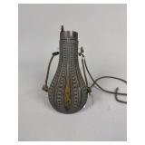 Civil War-Era Ribbed Brass Powder Flask / Powder Horn