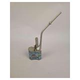 Chinese Cloisonné opium pipe with accessories