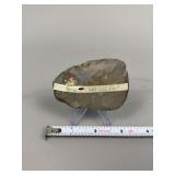 Native American fossilferous chert hand scraper