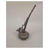 Opium pipe Archaistic deer form vessel