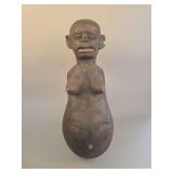 Rare Makonde Female Body Mask – African Tribal Carved Wood Torso