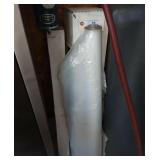 Lot of plastic sheating.