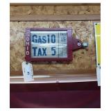 Sohio Gas / Tax sign.