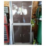 (2) metal cabinets with contents. Tools, drills,