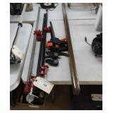 Clamps and Level.