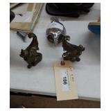 (3) pieces - Hood ornaments.