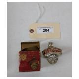 Stationary Coke bottle opener.