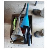 Box of funnels.