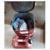 Fuel can, Picnic Tin and Cloths.