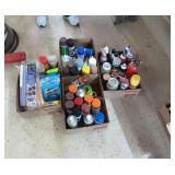 Boxes of paints.